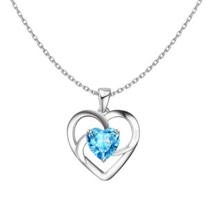 isit the HighSpark Store HighSpark 925 Silver Stylish Love Knot Heart Pendant Necklace For Women | 92.5 Sterling Silver & Stunning Shine | Lovely Gift