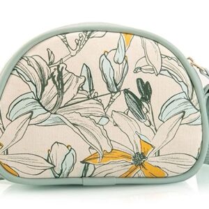 SACCI MUCCI Women's Rainbow Sling Bag Handmade Bags for Females - 100% Vegan Leather and Coated Duck canvas Fabric Lightweight and Durable